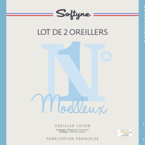 Lot de 2 oreillers Softyne moelleux